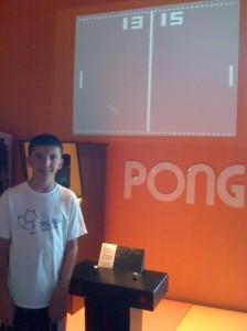 Nathan and Andie can't believe that people played Pong.